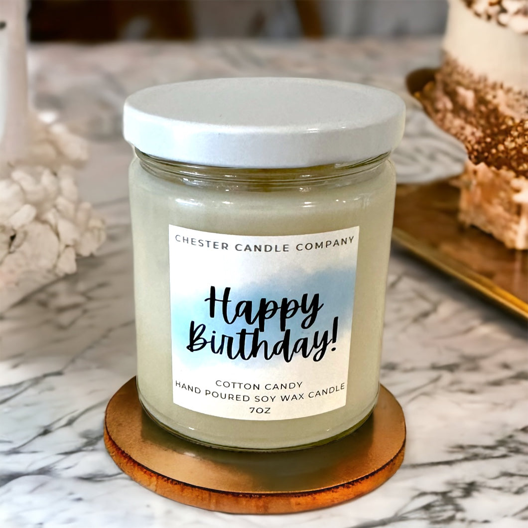 Happy Birthday Card Candle